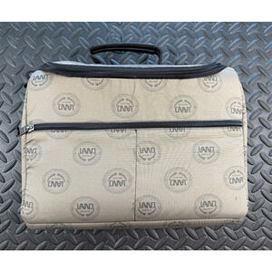 LAND Santa Fe Computer/Electronics Bag Leather Handle Rare Find 14" x 11.5"